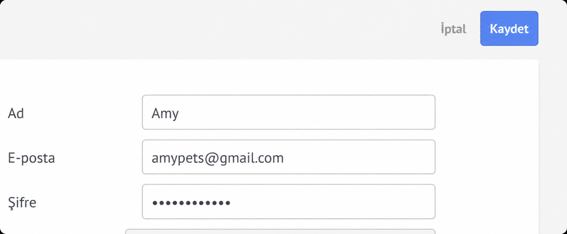 User registration form with fields for name, email, and password entry.